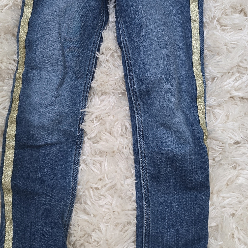 Carter's Blue Jeans with Gold Stripes